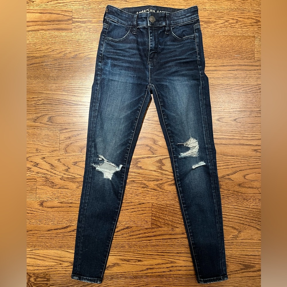 Articles of Society Dark Wash Distressed Jeans